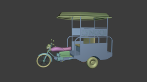 3D Model of Chingchi Auto Rickshaw